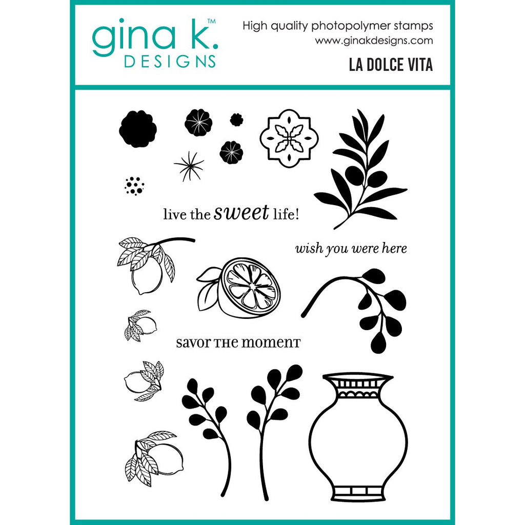 Gina K Designs La Dolce Vita Stamps lh64