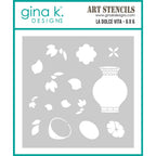 Gina K Designs La Dolce Vita Stencil lhgkdst122