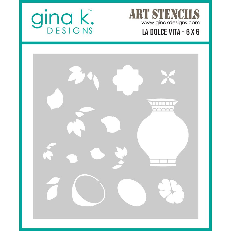 Gina K Designs La Dolce Vita Stencil lhgkdst122