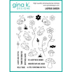 Gina K Designs Ladybug Garden Stamps dg22