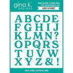 Gina K Designs Large Alphabet Dies dwdie0714