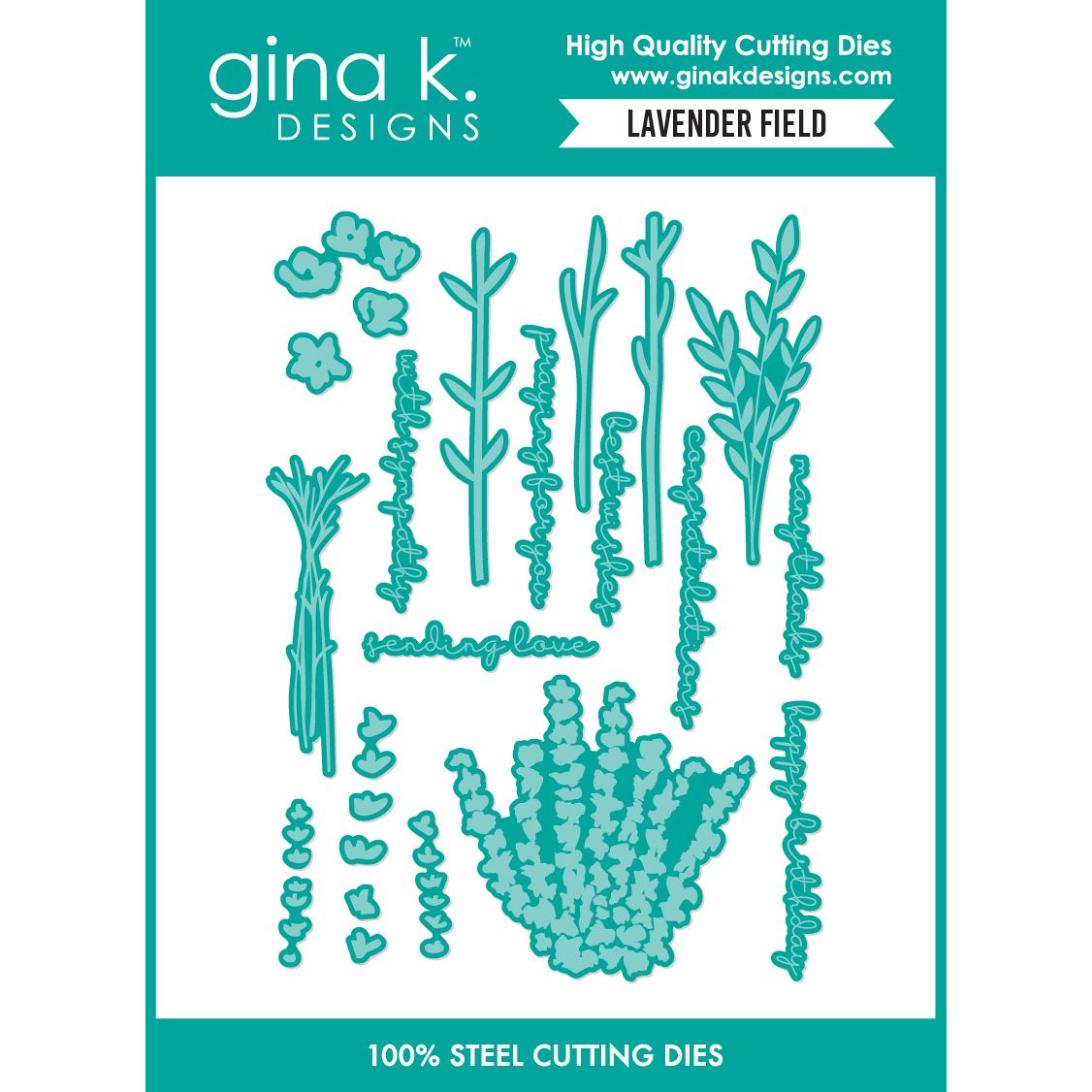 Gina K Designs Lavender Field Dies die0827