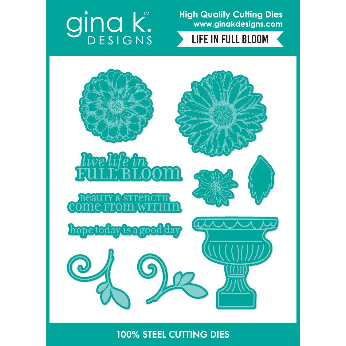 Gina K Designs Life in Full Bloom Coordinating Dies lhdie0549