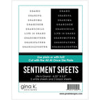 Gina K Designs Life is Grand Sentiment Sheets sslg