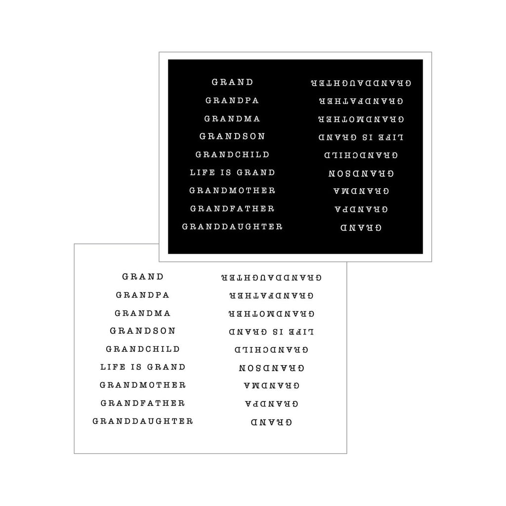 Gina K Designs Life is Grand Sentiment Sheets sslg out of packaging