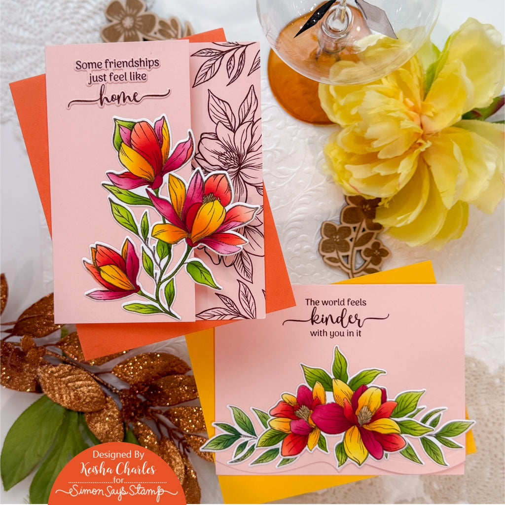 Gina K Designs Life’s Best Moments STAMPtember Exclusive Stamps 2505ssc Floral Card Set