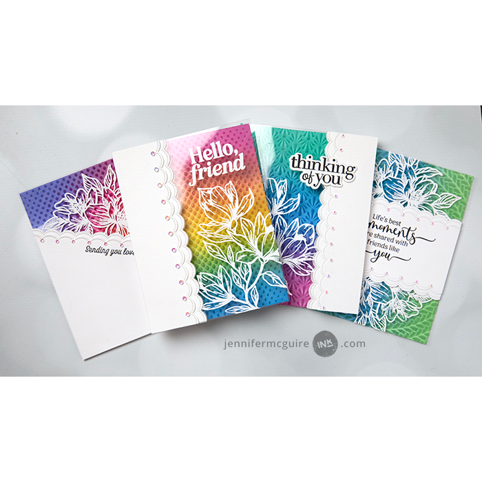 Gina K Designs Life’s Best Moments STAMPtember Exclusive Stamps 2505ssc Floral Friend Cards Acetate