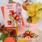 Gina K Designs Life’s Best Moments STAMPtember Exclusive Stamps Dies and Stencils Floral Friend Card Set Bold Florals