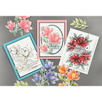 Gina K Designs Life’s Best Moments STAMPtember Exclusive Stamps Dies and Stencils Floral Friend Cards in Demo