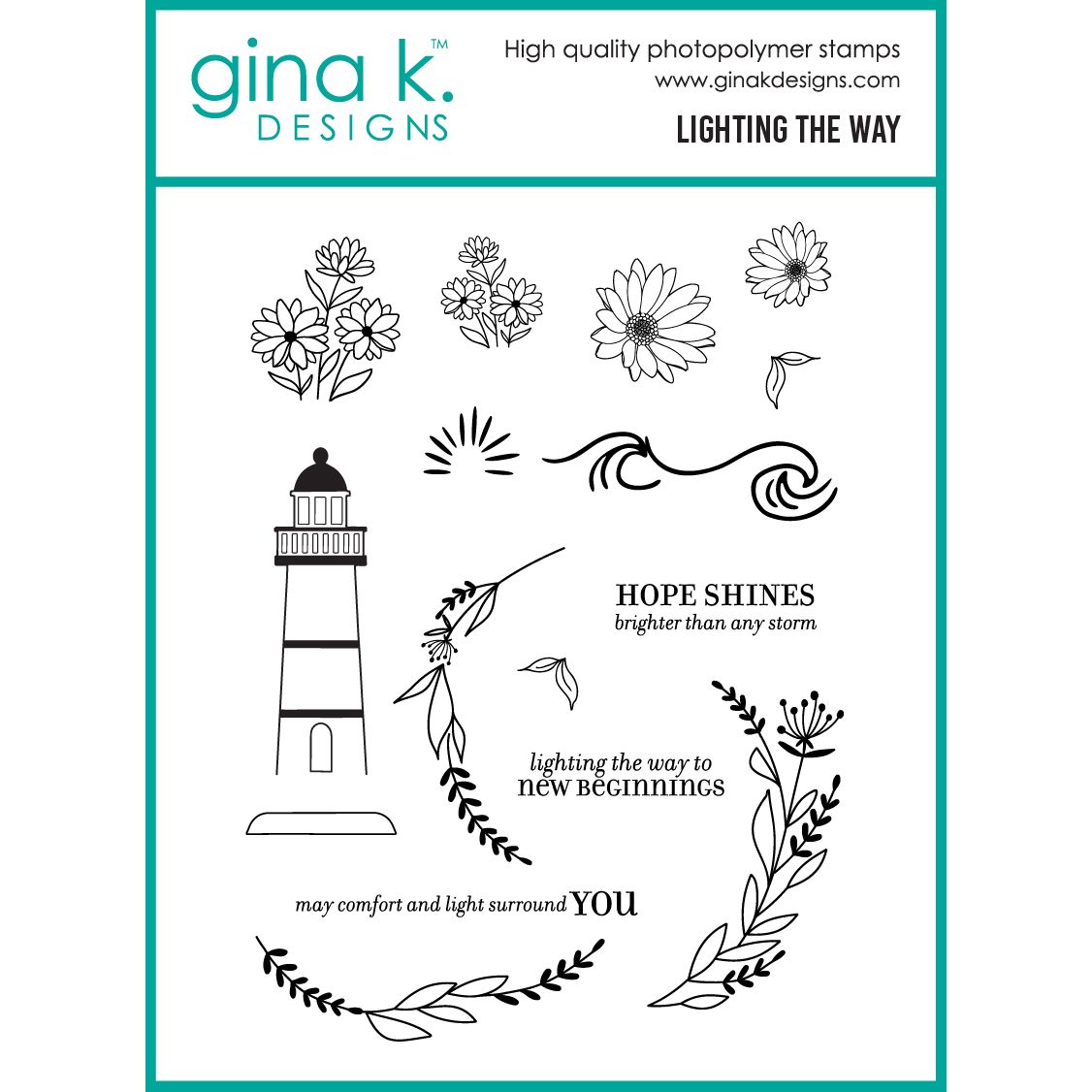 Gina K Designs Lighting the Way Stamps lh65