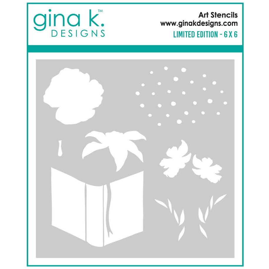 Gina K Designs Limited Edition Stencil lhst03