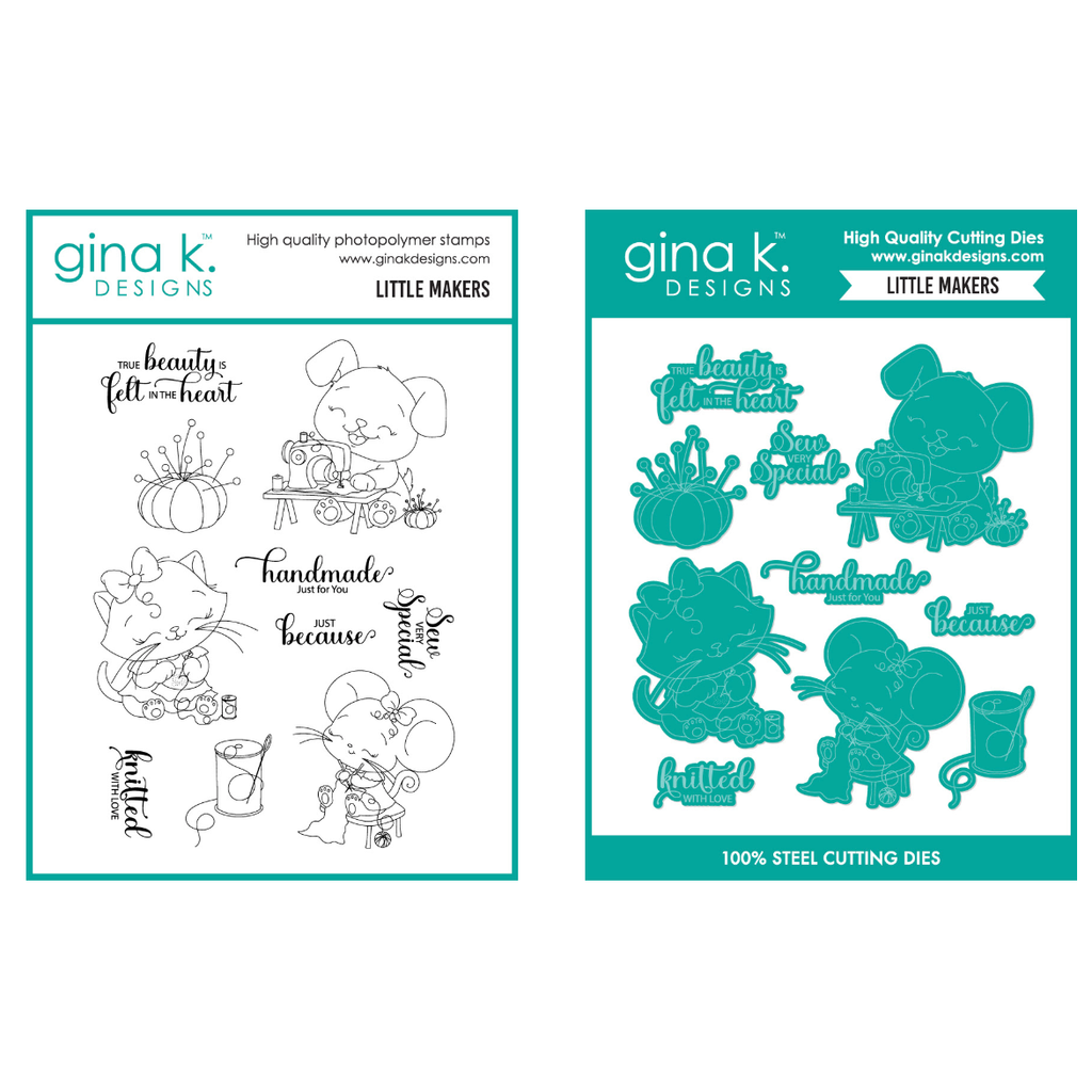 Gina K Designs Little Makers Stamps and Dies