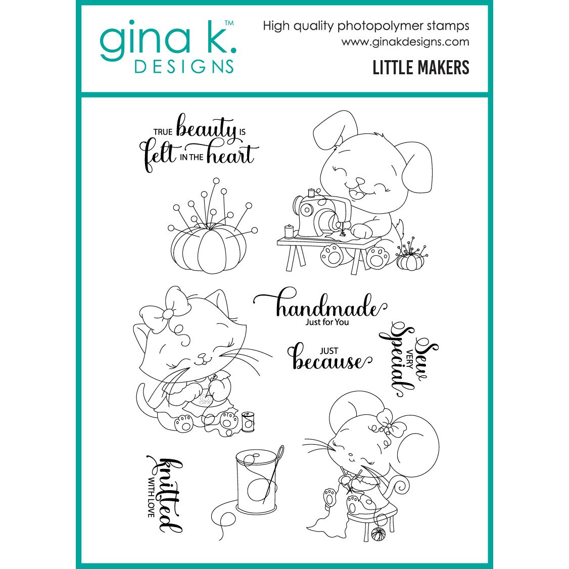 Gina K Designs Little Makers Stamps dg24