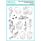 Gina K Designs Love Birds Stamps and Dies Bundle dgdie0479 stamps only