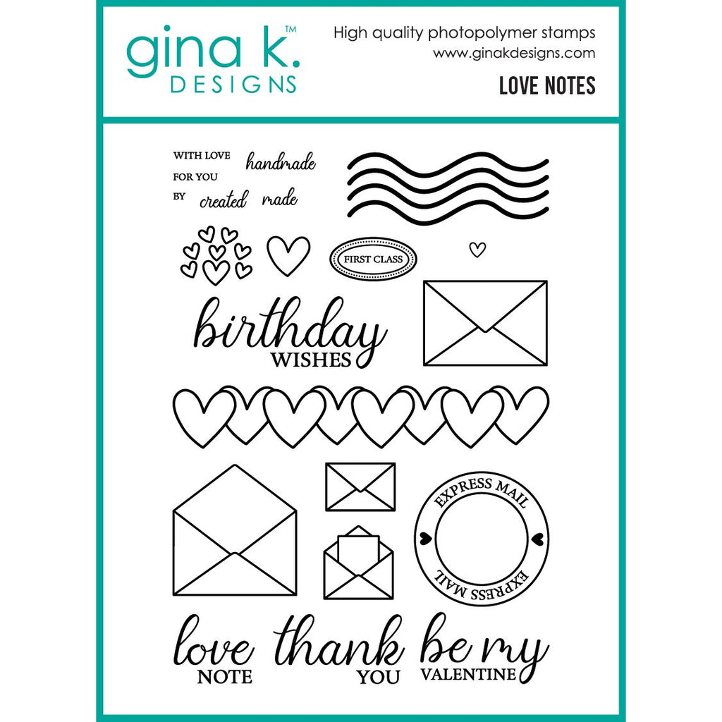 Gina K Designs Love Notes Stamps bs83