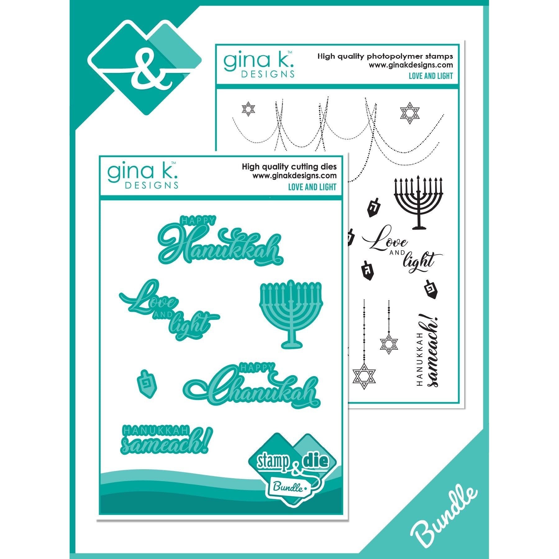 Gina K Designs Love and Light Stamps and Dies Bundle gkdie0464