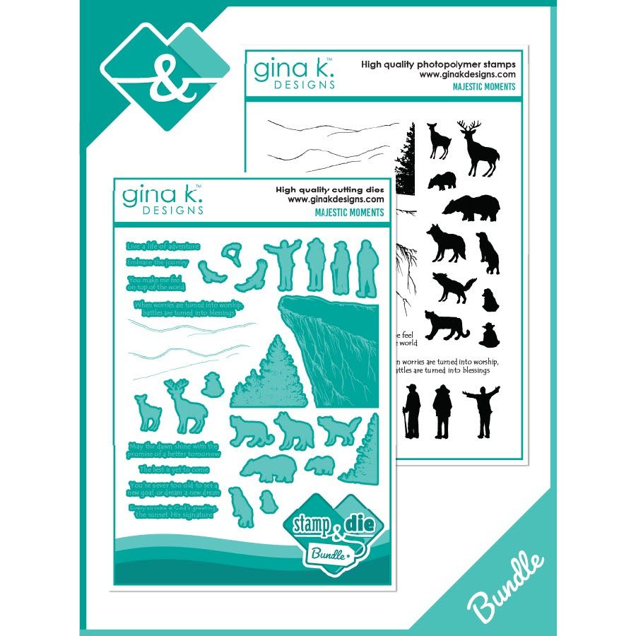 Gina K Designs Majestic Moments Stamps and Dies Bundle mmdie0532