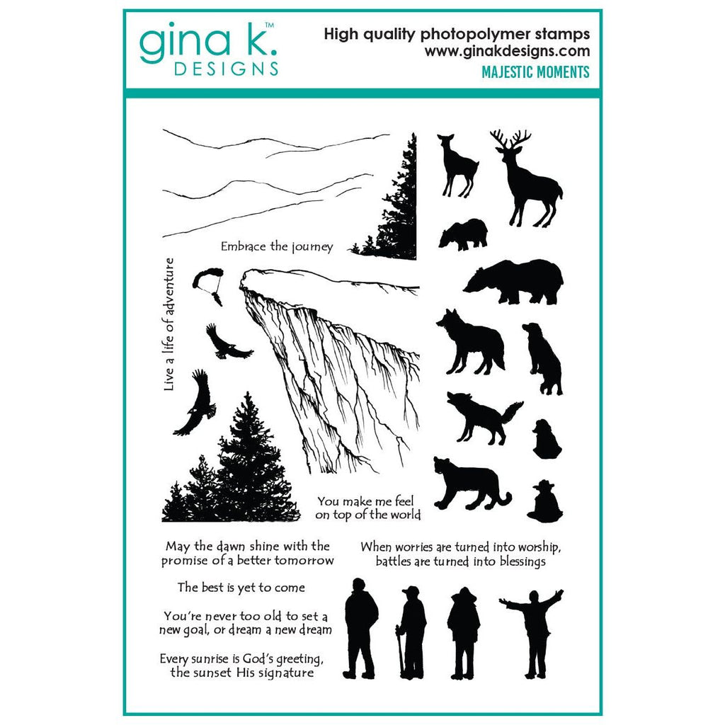 Gina K Designs Majestic Moments Stamps mm143
