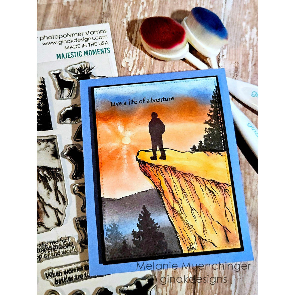 Gina K Designs Majestic Moments Stamps mm143 adventure