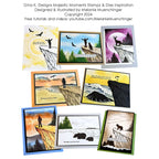Gina K Designs Majestic Moments Stamps mm143 samples