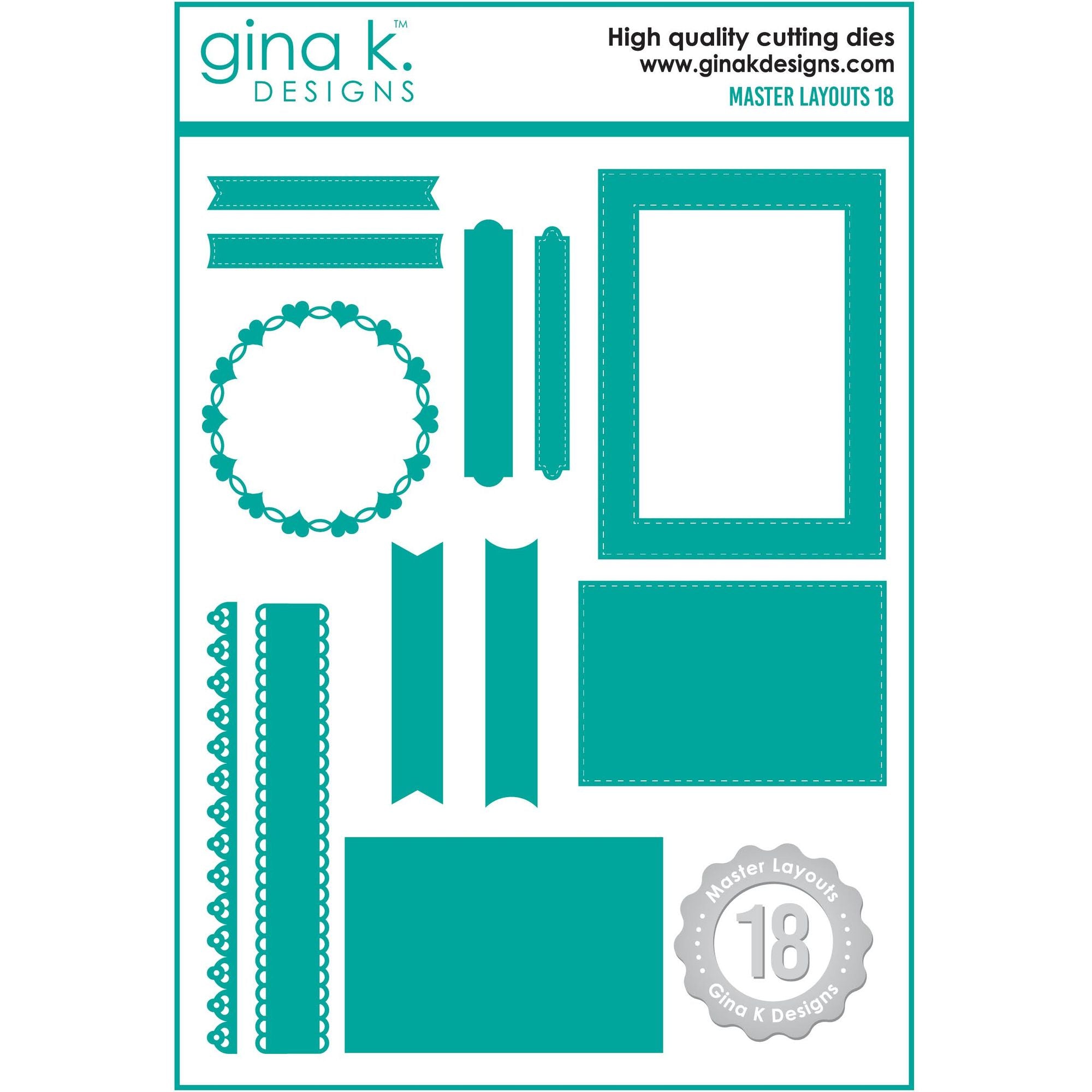 Gina K Designs Master Layouts 18 Dies die0494