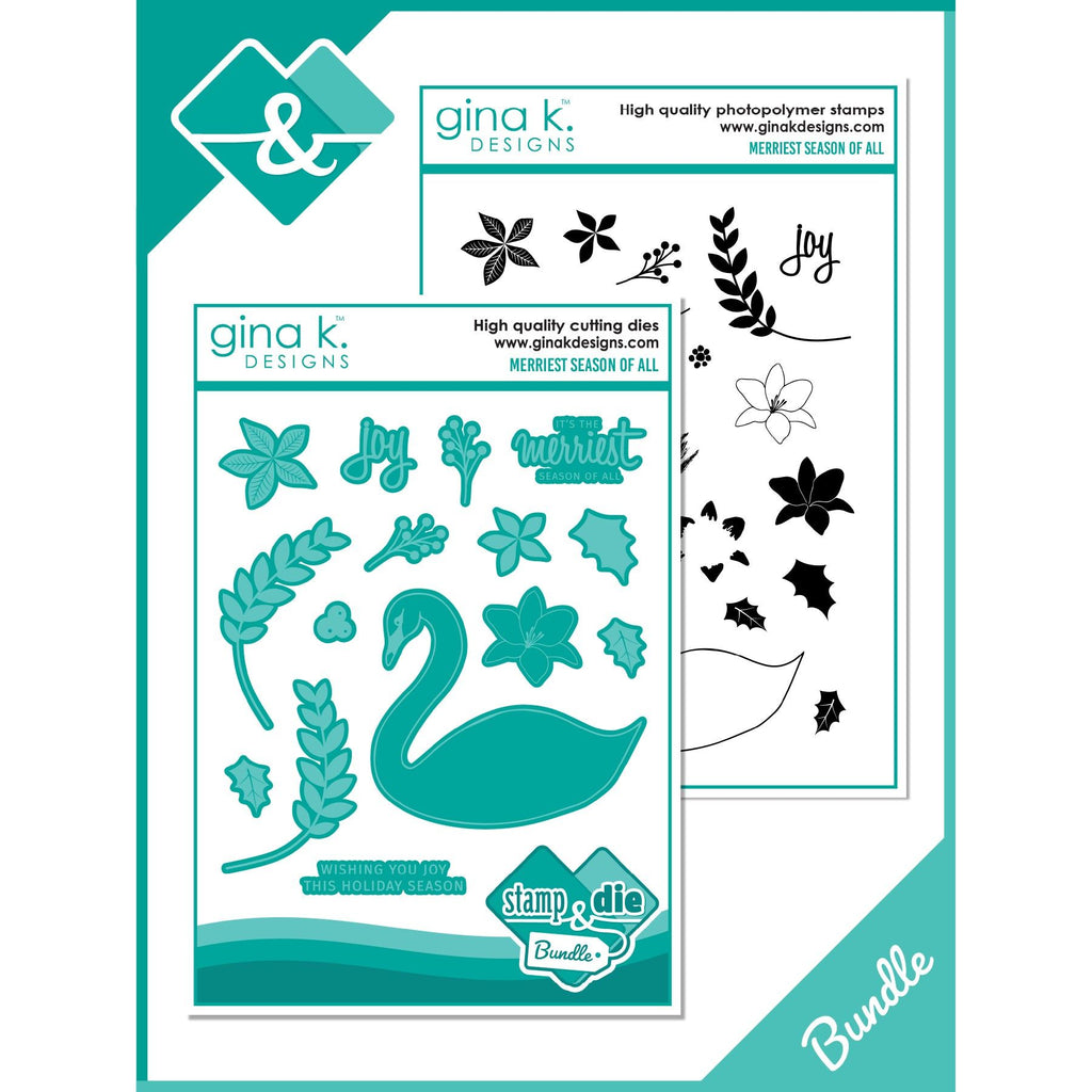 Gina K Designs Merriest Season of All Stamps and Dies Bundle lhdie0451