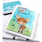 Gina K Designs Moose Tracks Courage will light the way card