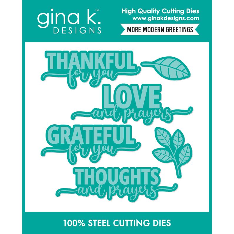 Gina K Designs More Modern Greetings Dies die0806