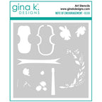 Gina K Designs Note of Encouragement Stencil gkdst107