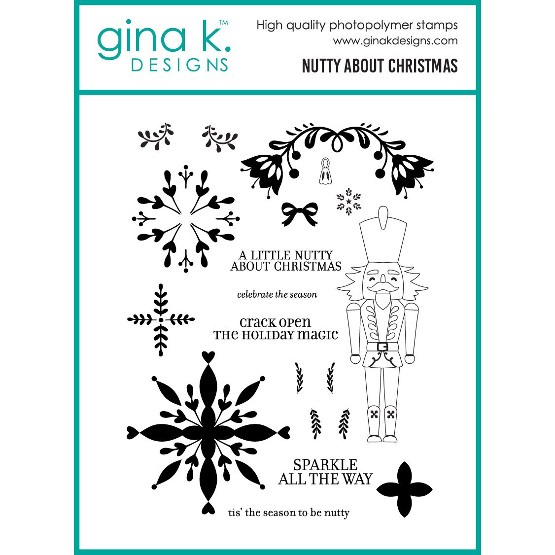 Gina K Designs Nutty About Christmas Stamps lh69