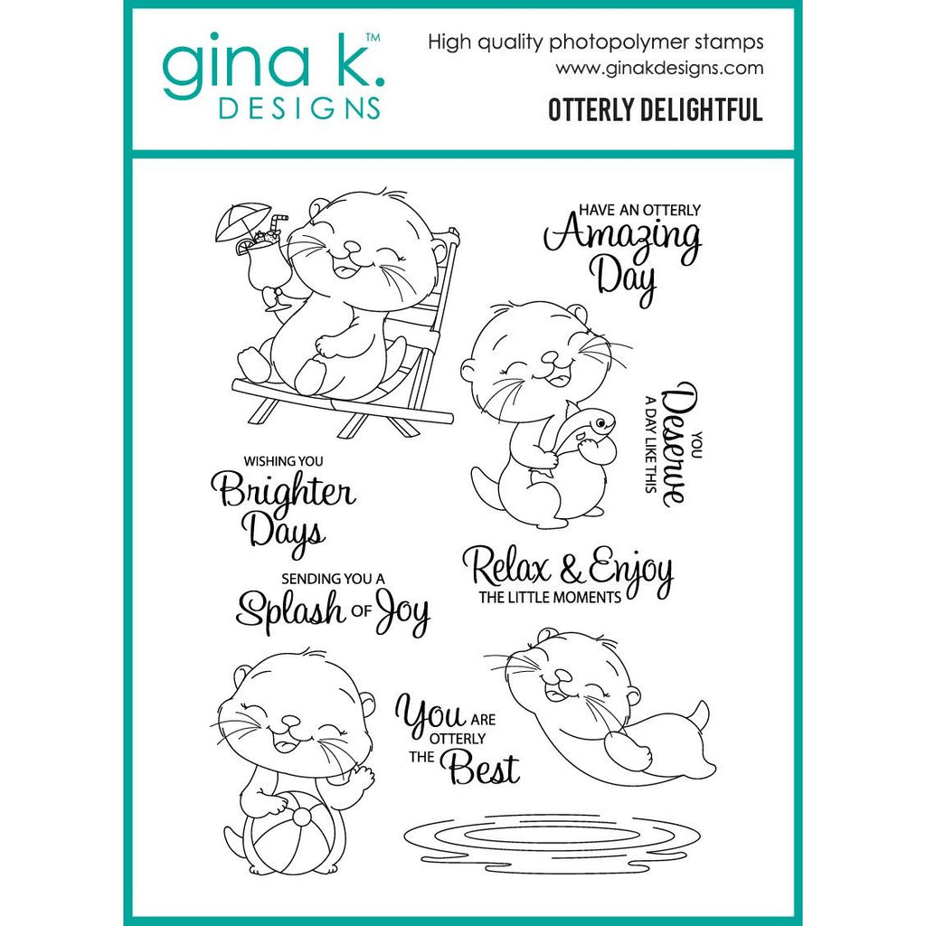 Gina K Designs Otterly Delightful Stamps dg25