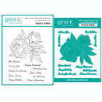Gina K Designs Peaceful Peonies Stamp and Dies