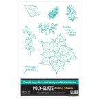 Gina K Designs Peaceful Poinsettia Poly-Glaze Foiling Sheets pgf51