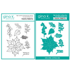 Gina K Designs Peaceful Poinsettia Stamps and Dies