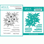 Gina K Designs Peach Blossoms Stamps and Dies
