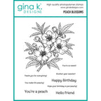 Gina K Designs Peach Blossoms Stamps as56