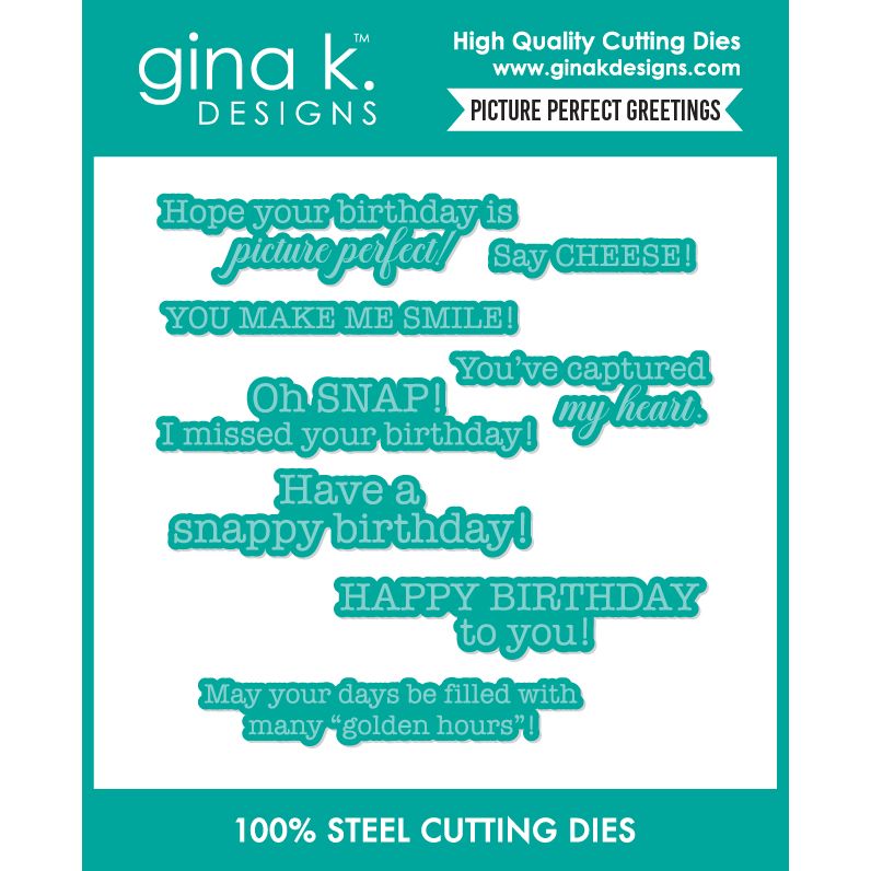 Gina K Designs Picture Perfect Greetings Dies die0776