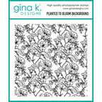 Gina K Designs Planted to Bloom Background Stamp as54