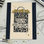 Gina K Designs Pretty Packages 2 Stamps and Dies Bundle mmdie0480 best wishes