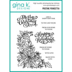 Gina K Designs Pristine Poinsettia Stamps as50