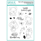 Gina K Designs Puppies On My Mind Stamps and Dies Bundle dgdie0516 stamps only