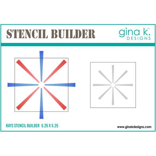 Gina K Designs Rays Stencil Builder gkdst78 final