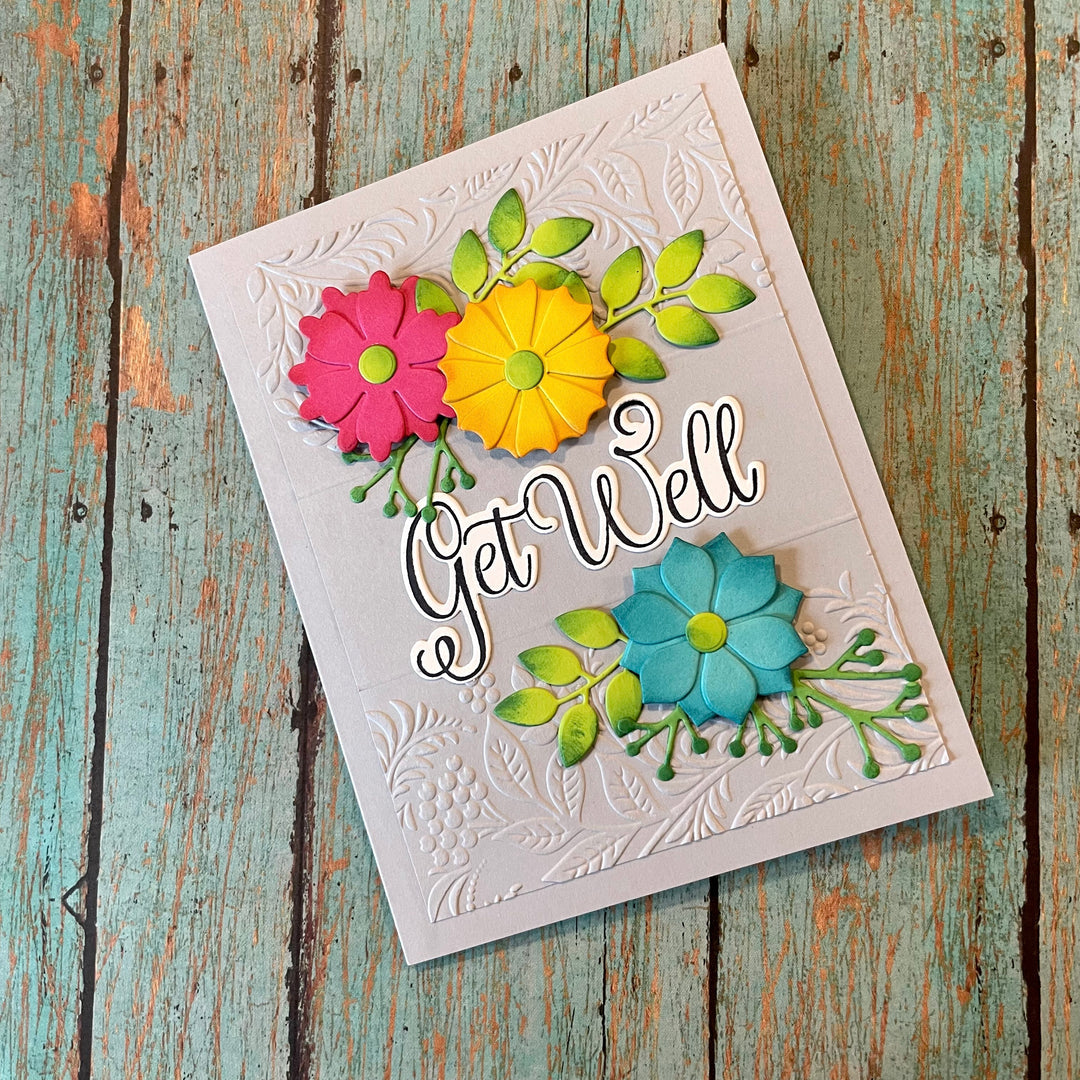 Gina K Designs Say it Large Stamps dw32 Get Well