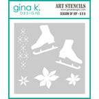 Gina K Designs Season of Joy Coordinating Stencil lhgkdst115