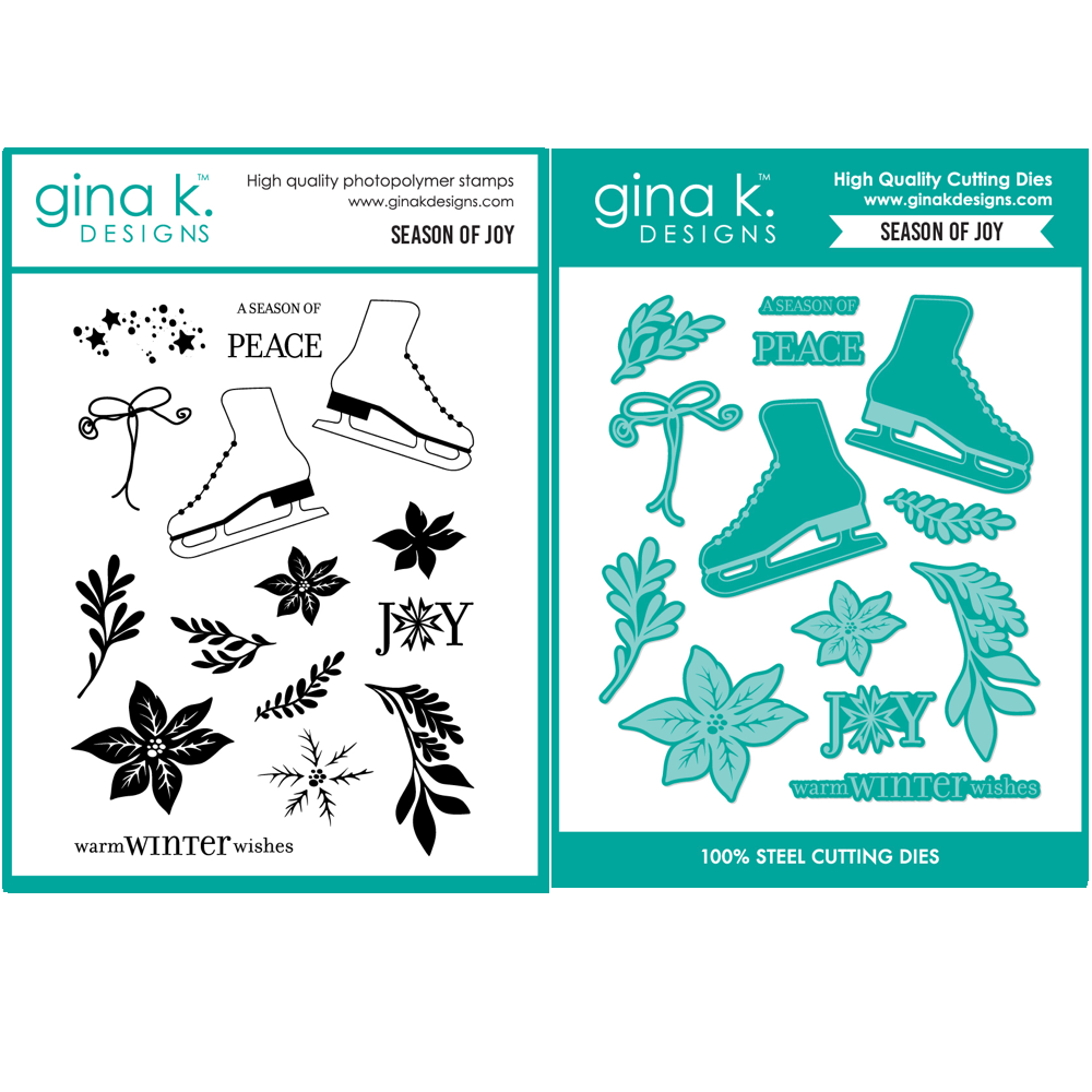 Gina K Designs Season of Joy Stamps and Dies