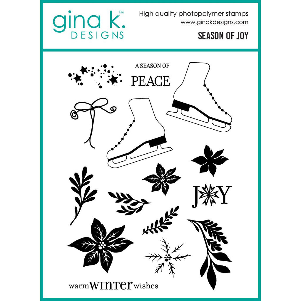 Gina K Designs Season of Joy Stamps lh62