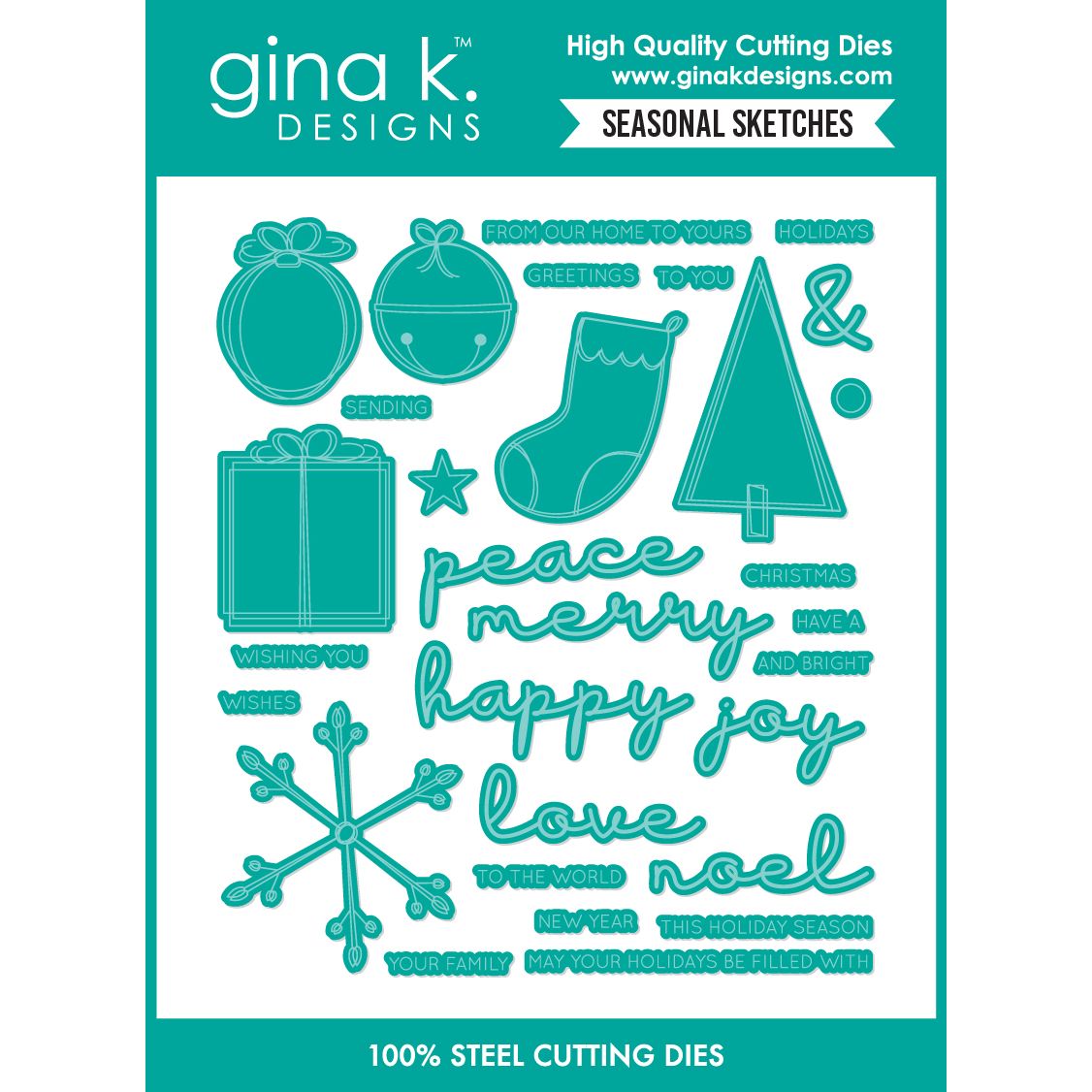Gina K Designs Seasonal Sketches Coordinating Dies die0692