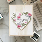 Gina K Designs Secret Garden Stamps and Dies Bundle lhdie0472 Let Love Grow