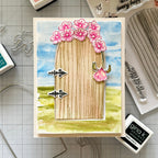 Gina K Designs Secret Garden Stamps lh53 Door