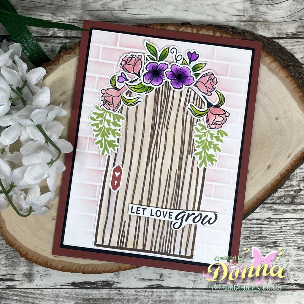 Gina K Designs Secret Garden Stamps lh53 Let Love Grow